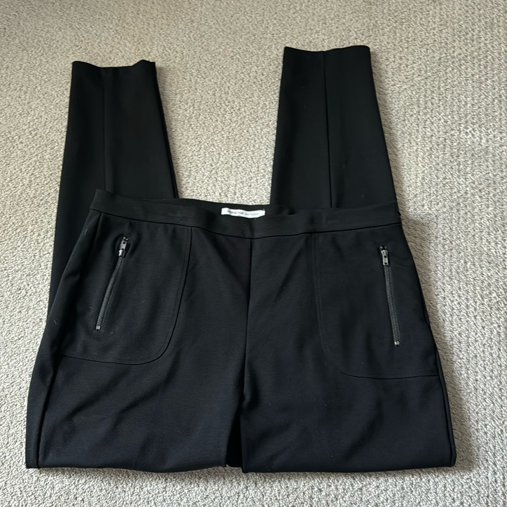 Adrienne Vittadini Sz XL black stretch skinny pointe pants‎
